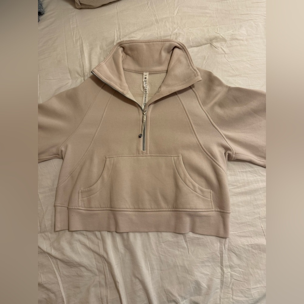 Cream LULULEMON Quarter-Zip scuba